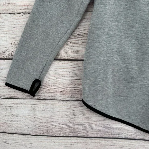 Nike Tech Fleece Asymmetric Cape Zip Hoodie Sweatshirt Women's Large Gray - Picture 6 of 13
